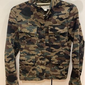 Nili Lotan Cambre Camo Utility Jacket XS